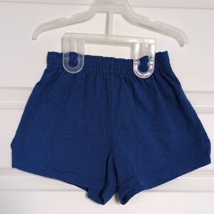 Soffe Blue Relaxed Fit Elastic Waist Shorts